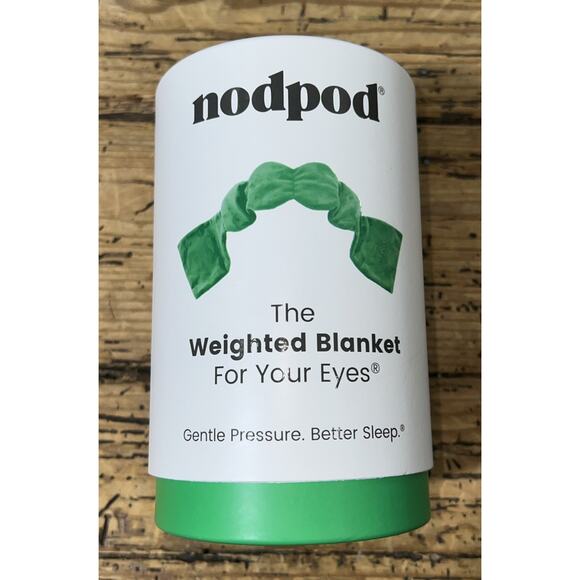 Nodpod Sleep Mask The Weighted Blanket For Your Eyes- Green 29"x 4 - Picture 1 of 4